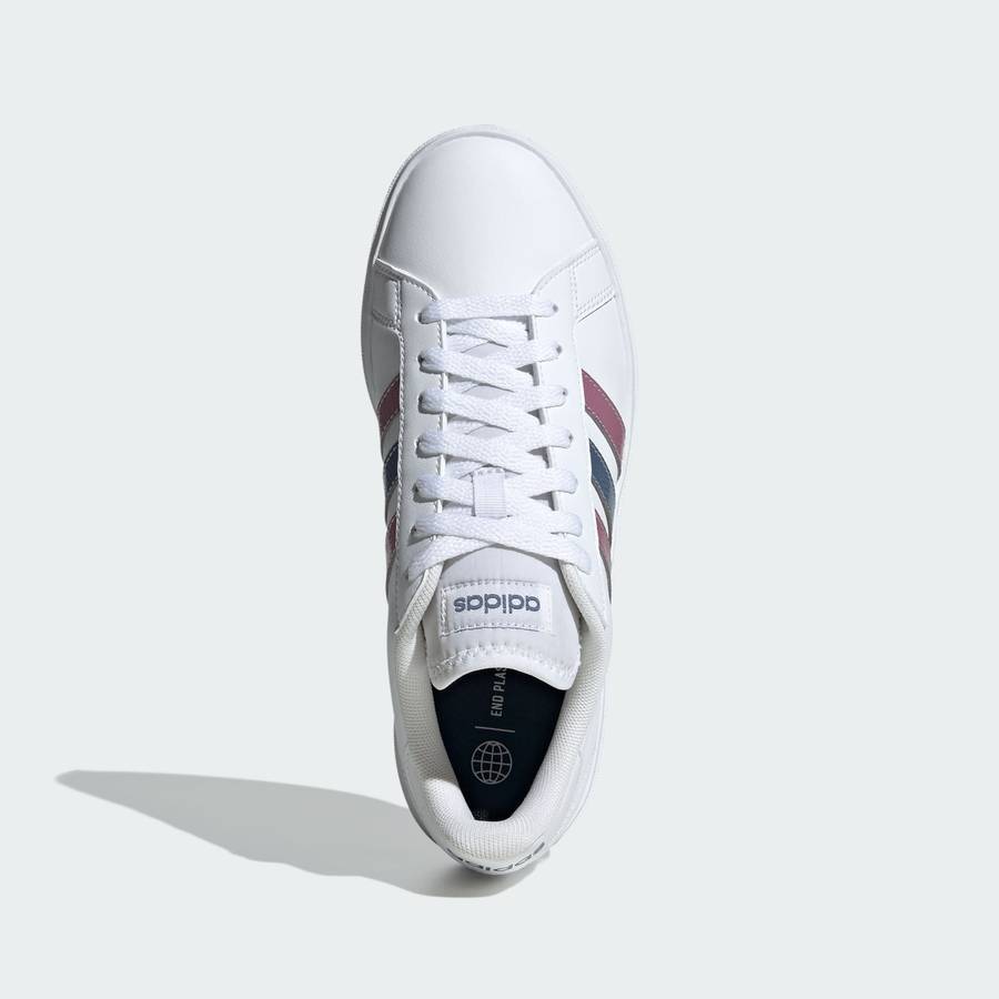 adidas Women's Grand Court Base 2.0 Cloud White / Crew Blue / Wonder Orchid ID1864 Size UK 4 (SA 4)