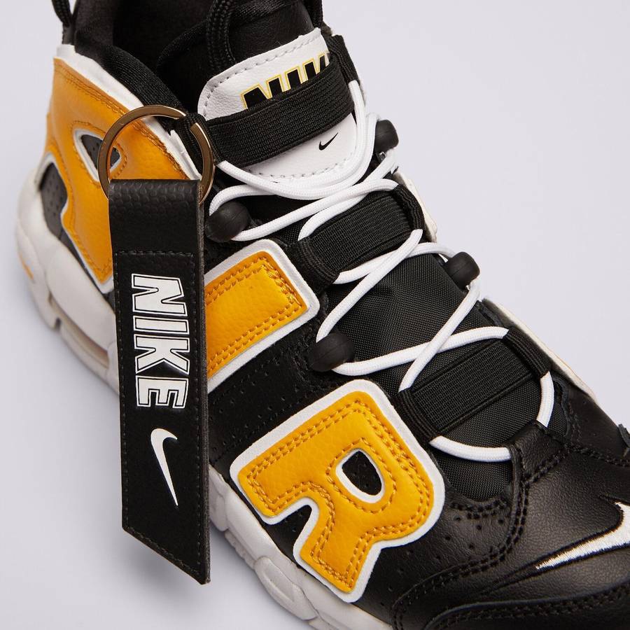 Nike AIR Kids YOUTH UNISEX MORE UPTEMPO Black/ Uni Gold FN0262 001 Size UK 6 (SA 6)