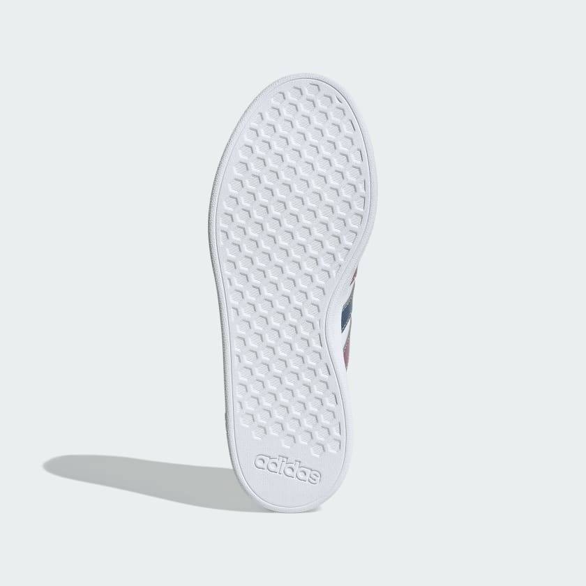 adidas Women's Grand Court Base 2.0 Cloud White / Crew Blue / Wonder Orchid ID1864 Size UK 4 (SA 4)