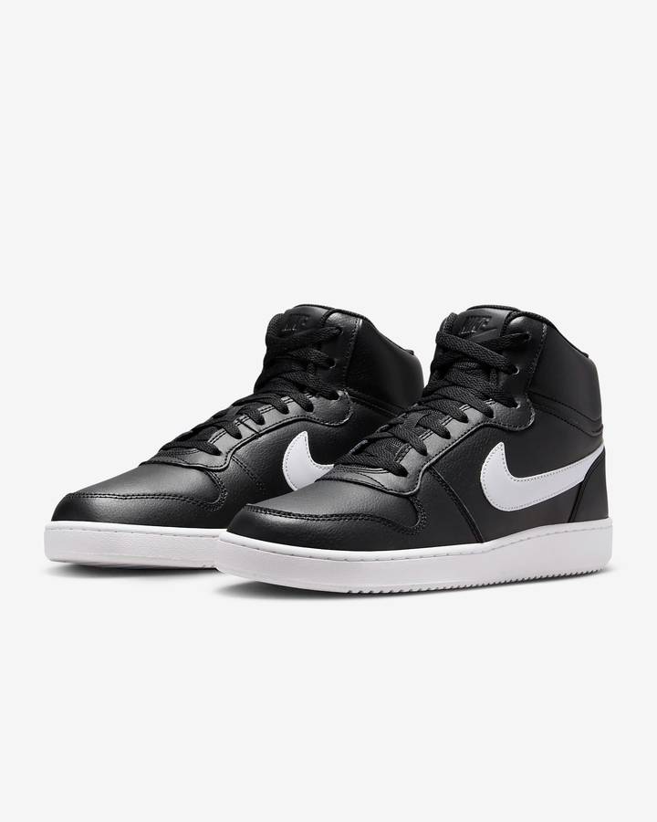 Nike Men`s Ebernon Mid Black / White AQ1773 002 Size UK 8 (SA 8)
