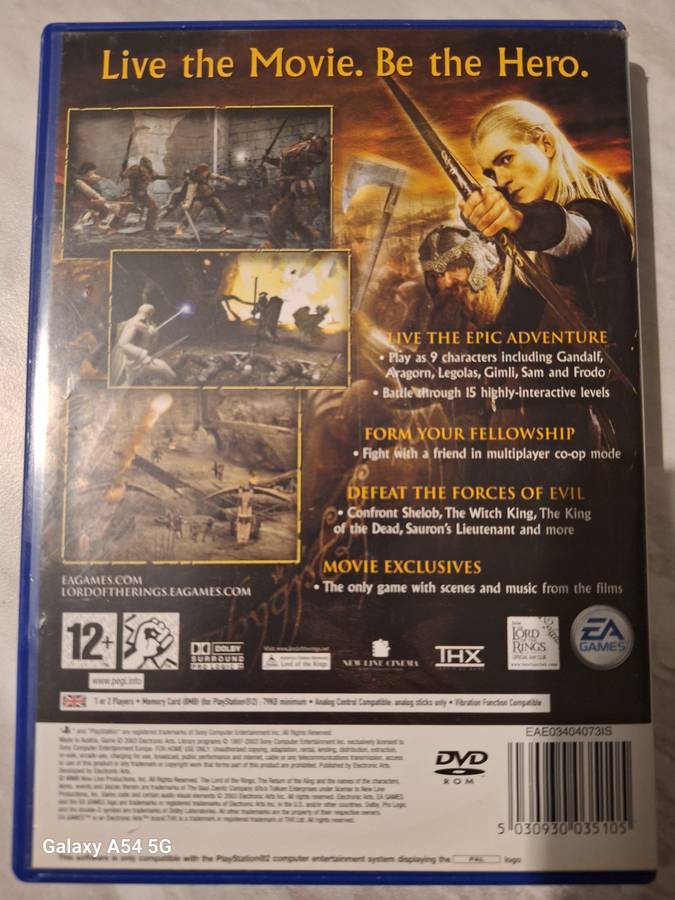 The Lord of the Rings: The Return of the King (PS2) - NEXT BUSINESS DAY SHIPPING!
