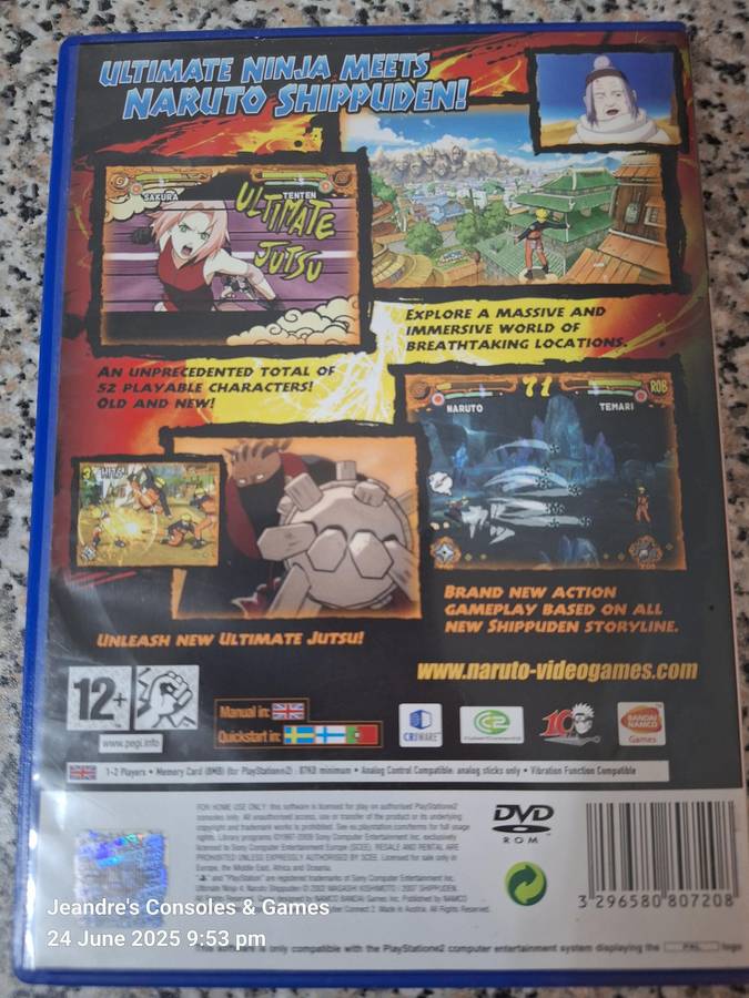 NARUTO Shippuden Ultimate Ninja 4 (PS2)