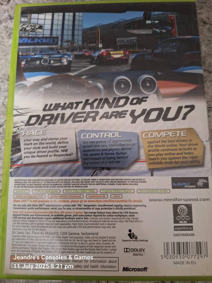 Need for Speed Shift (XBOX 360)