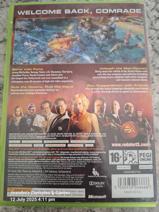 Command & Conquer Red Alert 3 (XBOX 360)