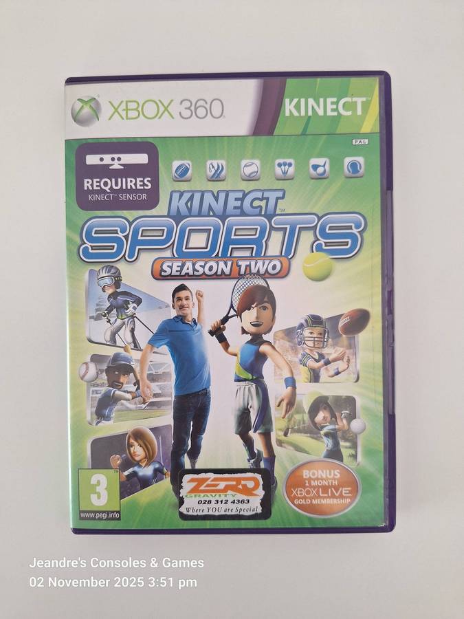 Kinect Sports Season 2 (XBOX 360) - REQUIRES KINECT SENSOR