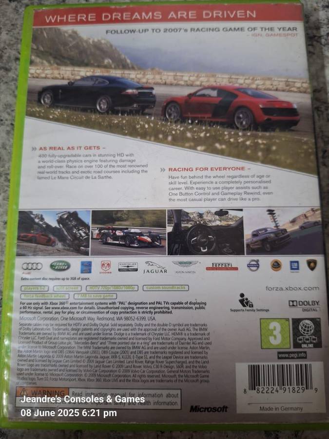 Forza MotorSport 3 (XBOX 360)