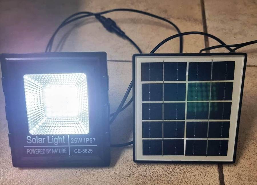 rechargeable led and solar light combo