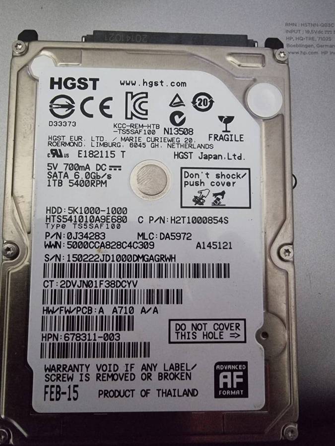 HP Proboo 450 04 1TB hhd 8gb ram 64bit Windows 10