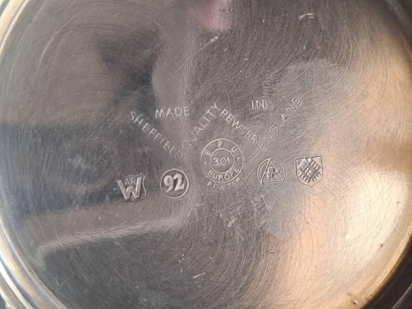 Vintage pewter baby mug