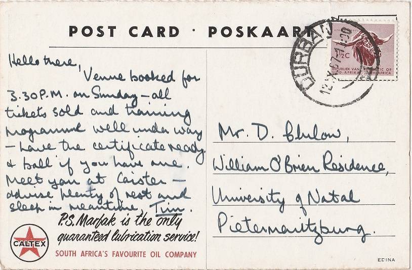 Postcard Buffalo River used as scans