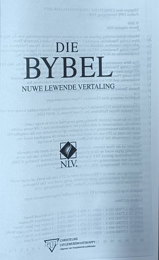 Die Bybel - Nuwe Lewende Vertaling - Hardcover