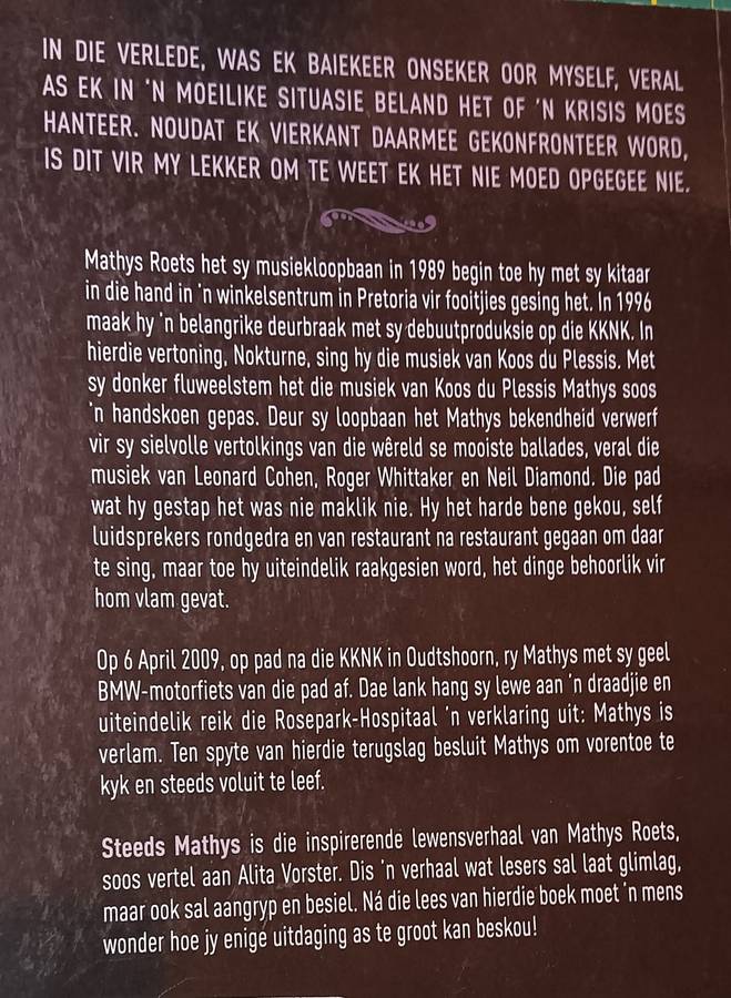 Steeds Mathys - Mathys Roets - My Storie - Softcover - 229 pages