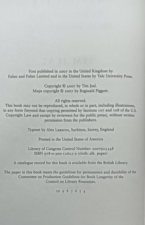 Stanley - The Impossible Life of Africa's Greatest Explorer - Tim Jeal - Hardcover - 570 pages