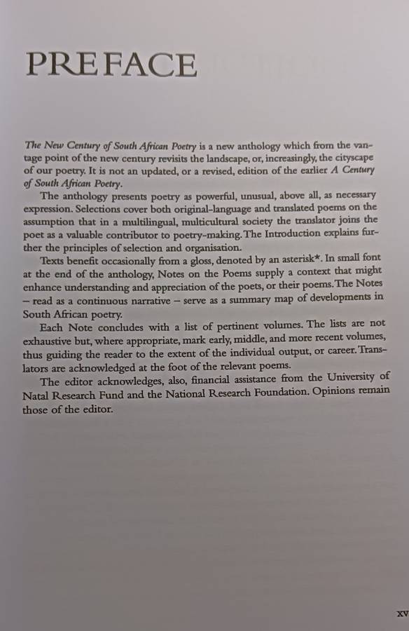 the New Century of South African Poetry - Edit. Michael Chapman - Softcover - 515 pages