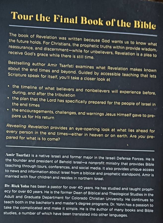 Revealing Revelation - Amir Tsafati - Softcover - 262 pages