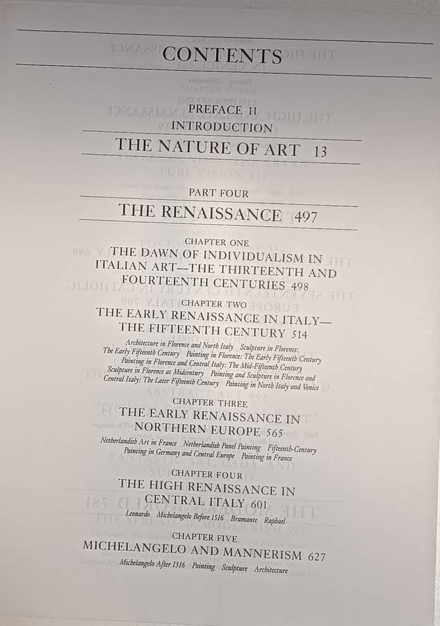 Art - History of Painting Sculpture Architecture - Frederick Hartt - Softcover - 1080 pages