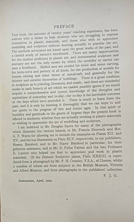 Modelling & Sculpture - F.J. Glass- Hardcover - 140 pages