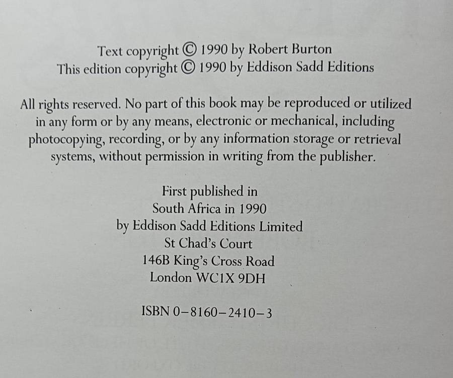 Bird Flight - Robert Burton - Hardcover - 160 pages
