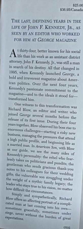 American Son - Richard Blow - Hardcover - 294 pages