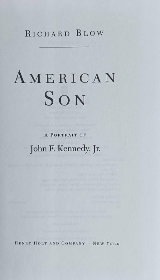 American Son - Richard Blow - Hardcover - 294 pages