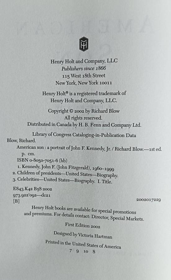 American Son - Richard Blow - Hardcover - 294 pages