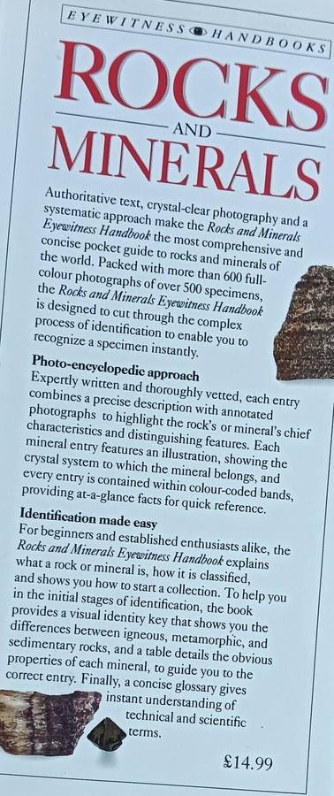 Eyewitness Handbooks Rocks And Minerals - Chris Pellant - Softcover - 256 Pages
