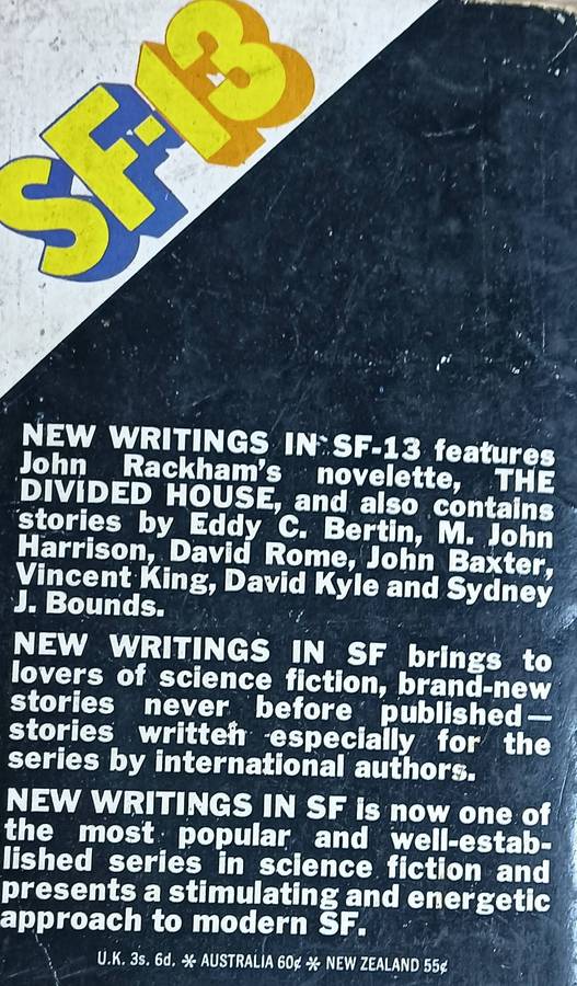 New Writings in SF-13 - John Carnell- Softcover - 189 pages