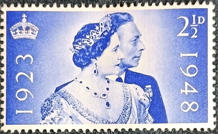 Great Britain 1948 The 25th Anniversary of the Wedding of King George and Queen Elizabeth 2 1\2d