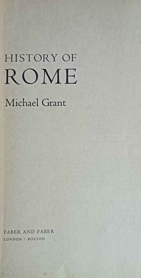History of Rome - Michael Grant - Softcover - 431 pages