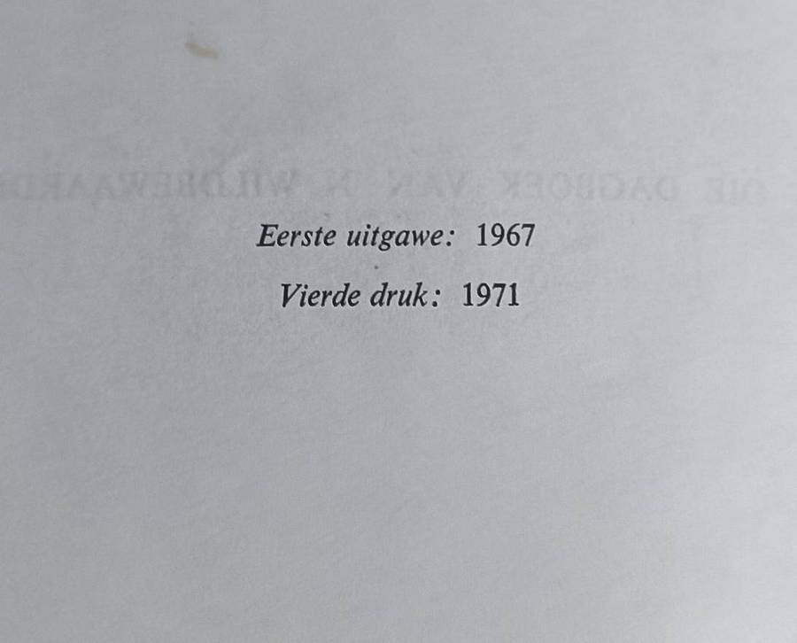 Uit die Dagboek van ŉ Wildbewaarder - P.J. Schoeman - Vierde druk 1971  - Hardcover - 179 pages