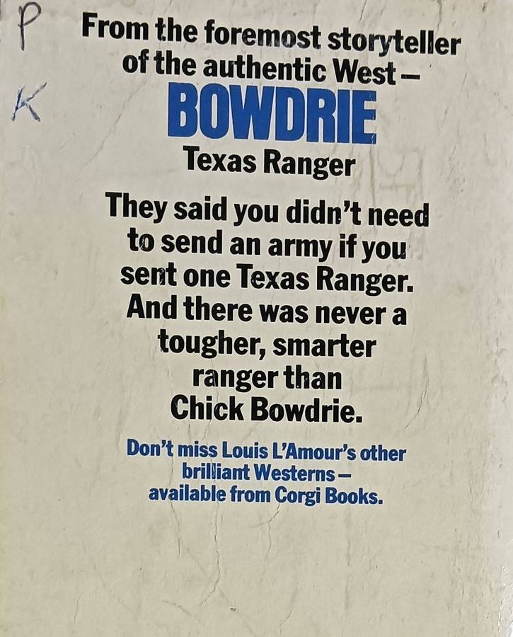 Bowdrie - Louis L'Amour - Softcover - 174 pages - Western