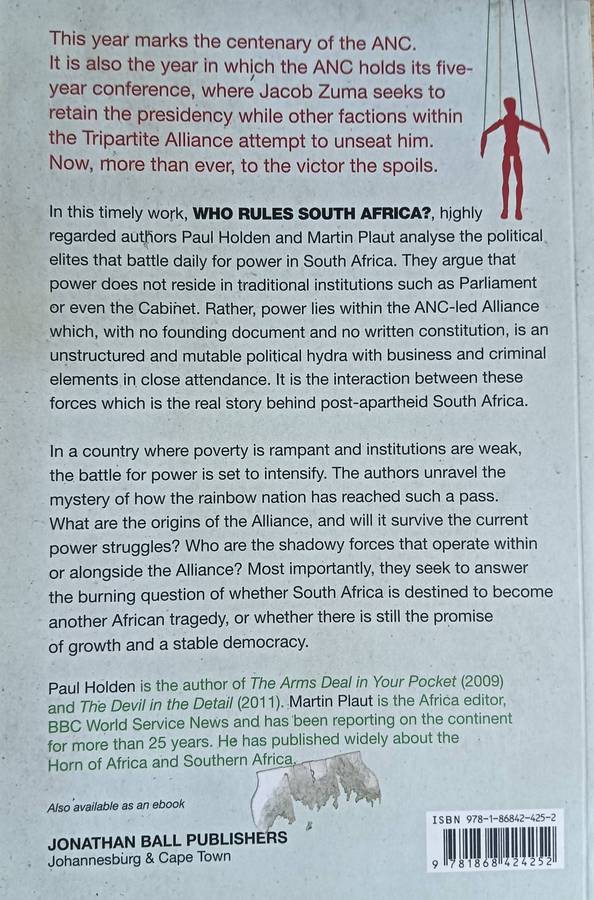 Who Rules South Africa? - Martin Plaut & Paul Holden - Softcover - 420 Pages