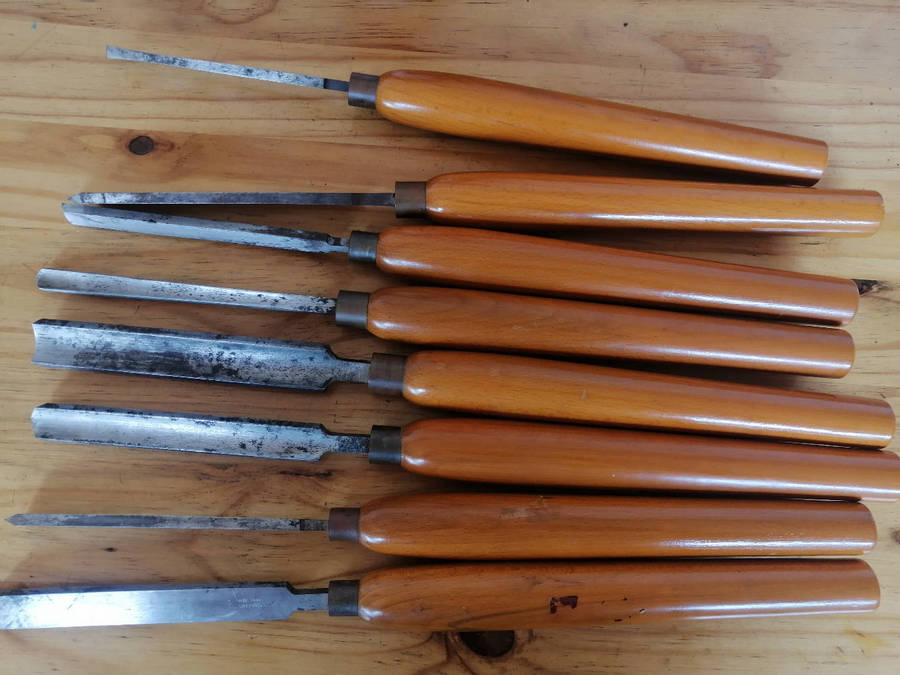 Sorby 4999 lathe chisels in box