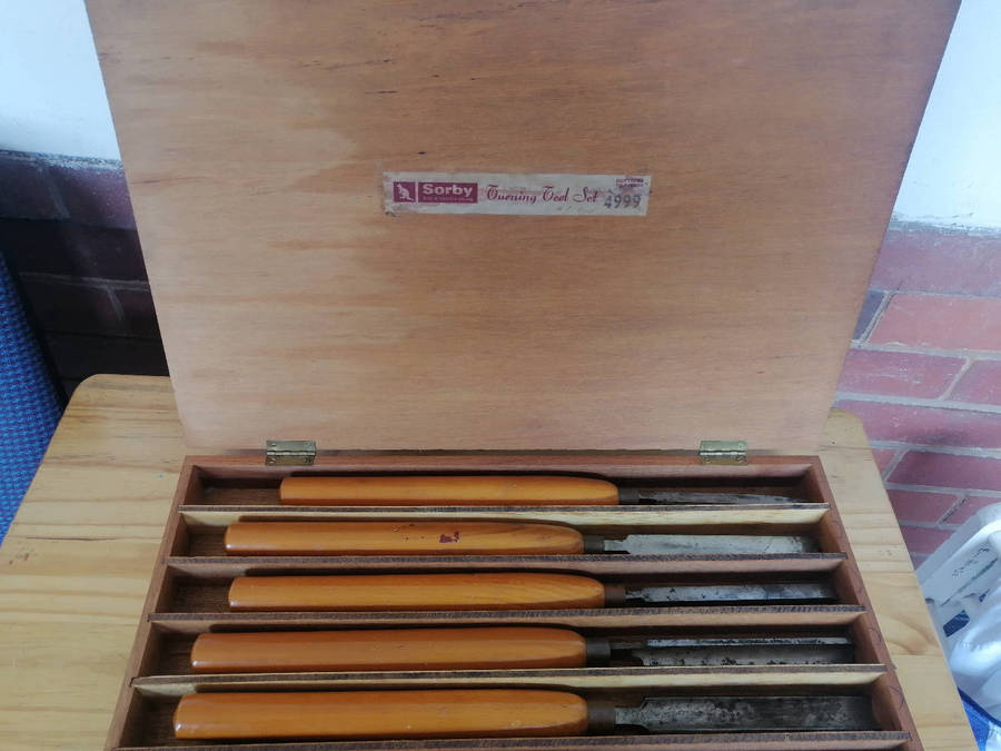 Sorby 4999 lathe chisels in box