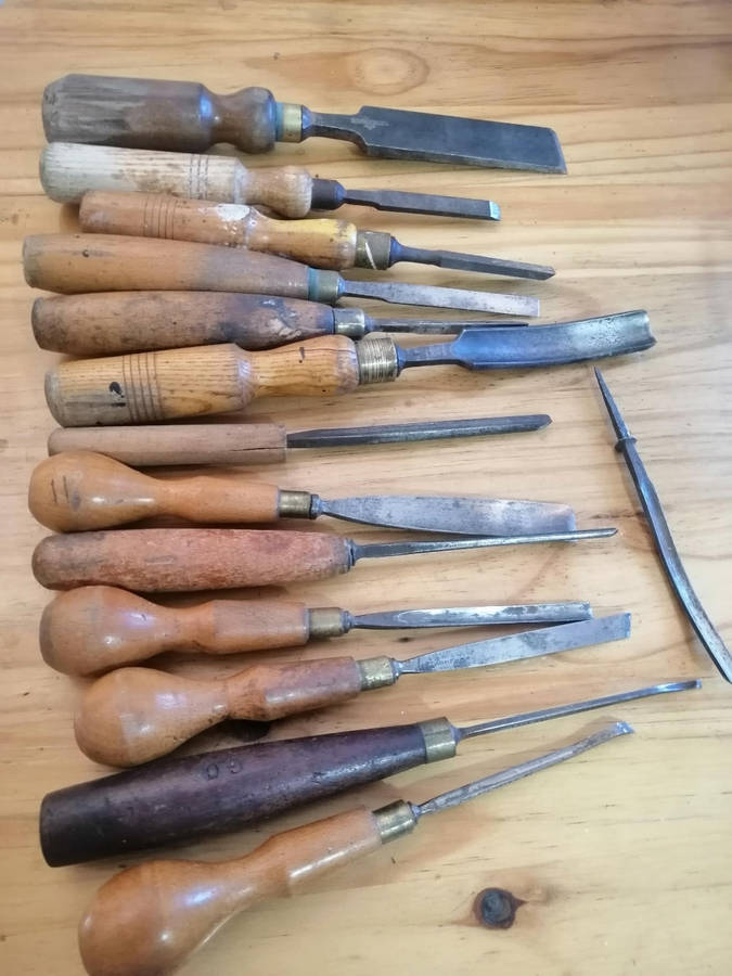 14 chisel /gouge antique /vintage