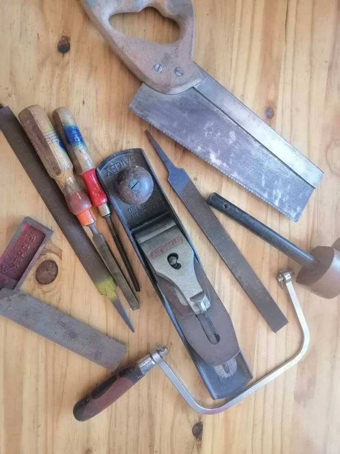 Vintage carpenter tool lot