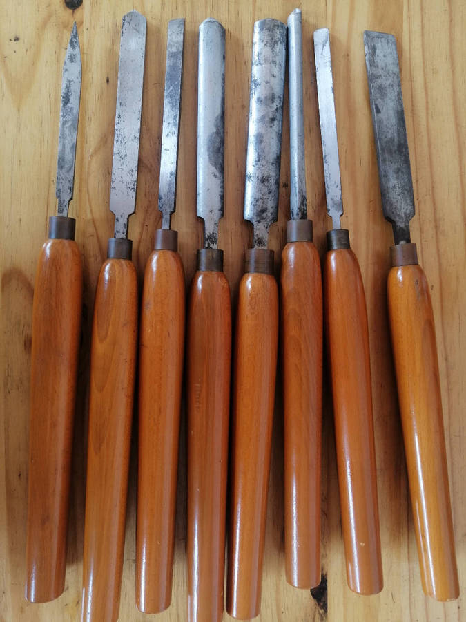 Sorby 4999 lathe chisels in box