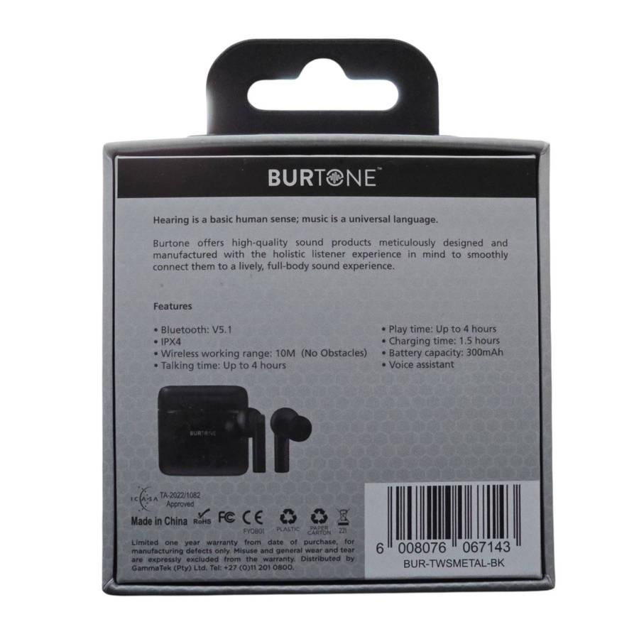 Burtone Metal Series true wireless earbuds