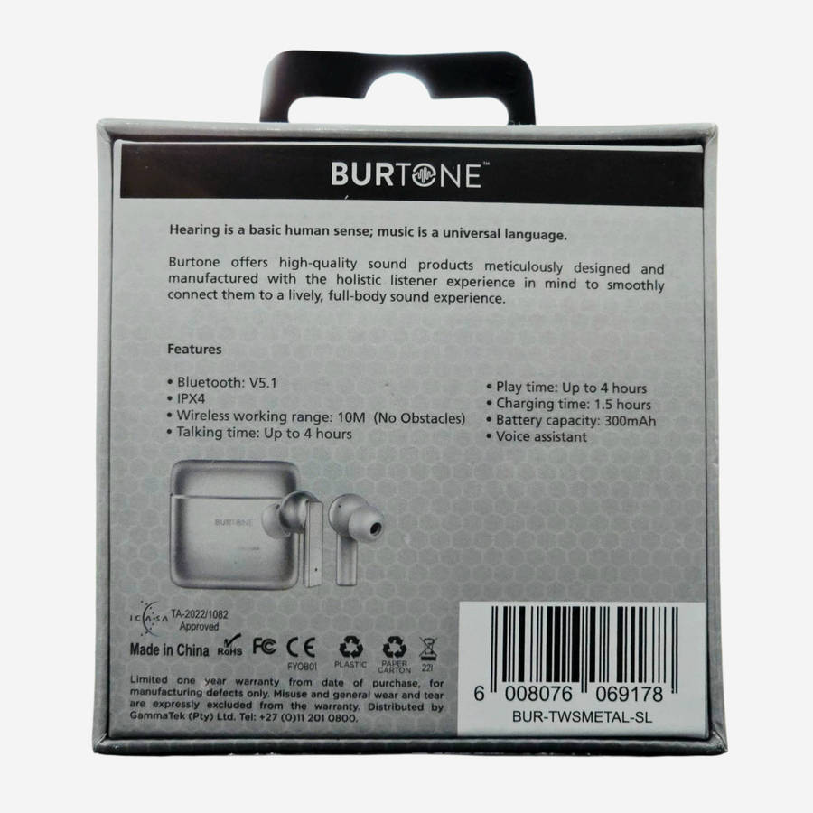 Burtone Metal Series true wireless earbuds