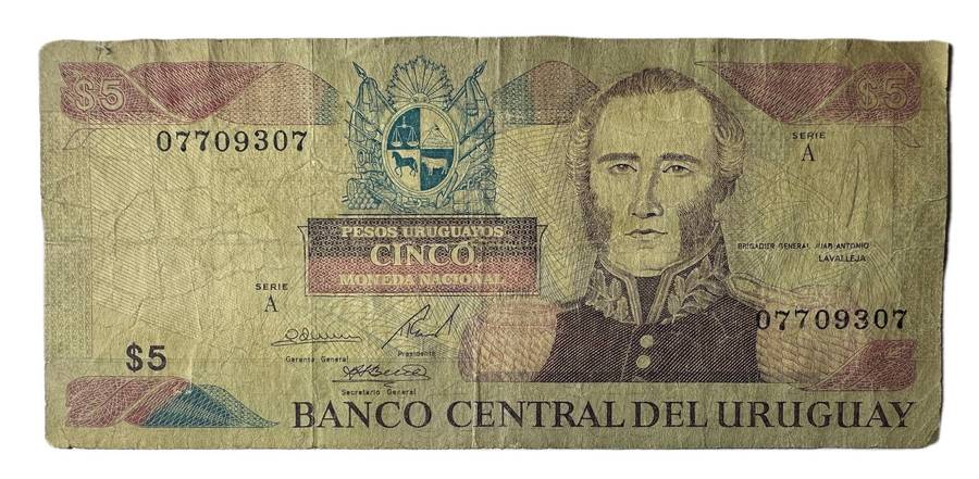 5 Pesos Uruguay Bank Note