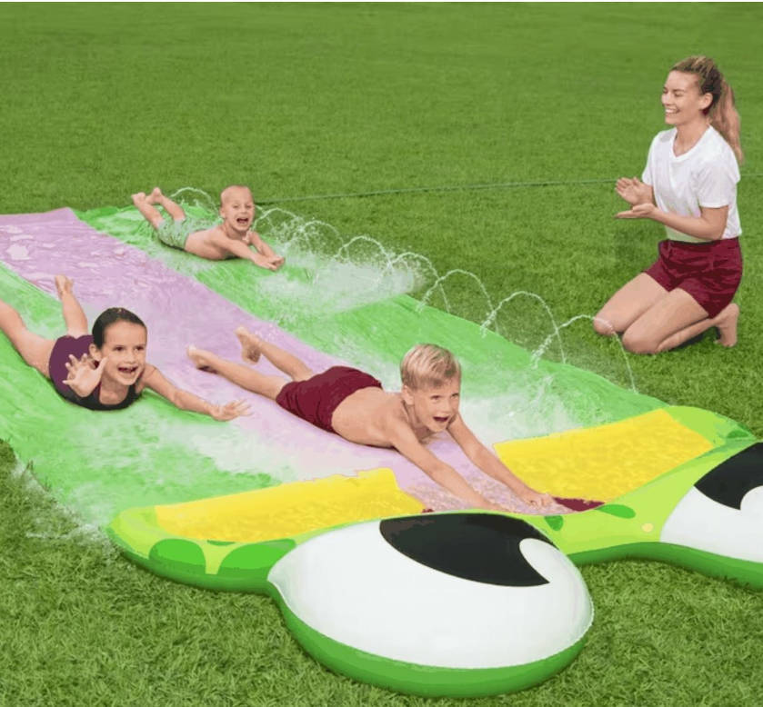 Kids Outdoor Water Ski Slides