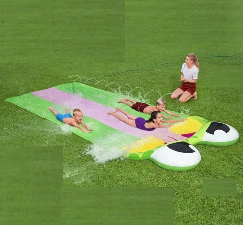 Kids Outdoor Water Ski Slides