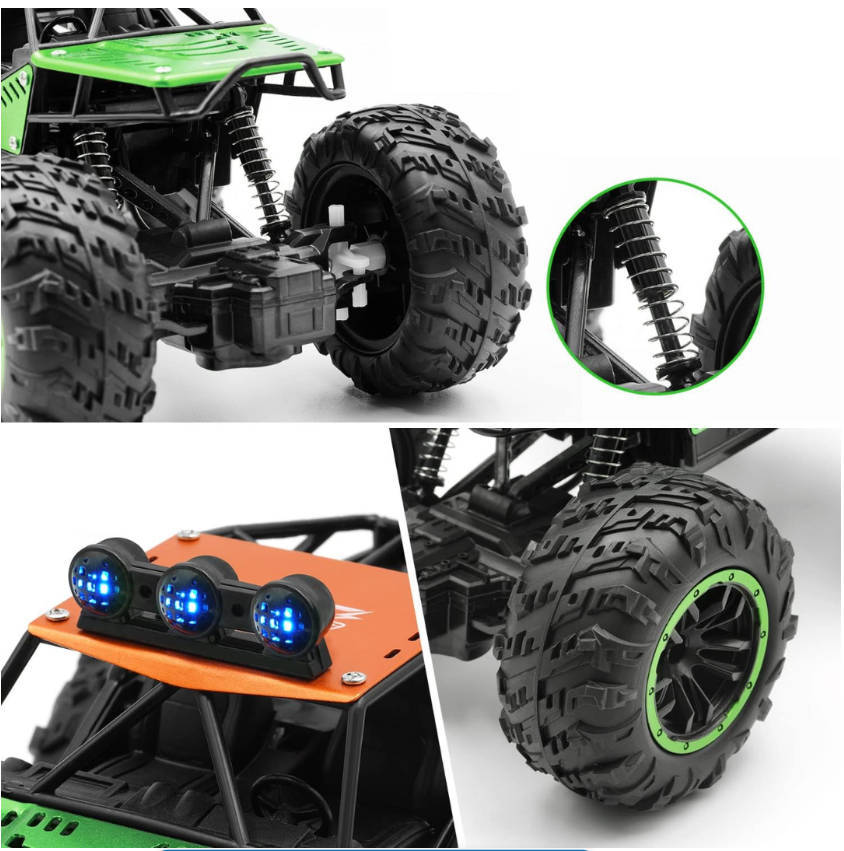 Metal Shell Remote Control Car-Toy 1:18 Off Road 4X4 Monster Truck