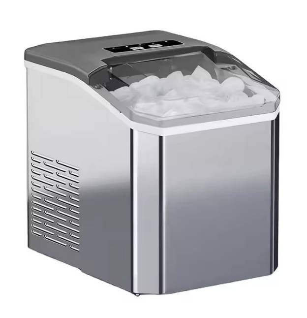Fast Ice Maker Bullet Ice 12KG Ice Machine Stainless Steel