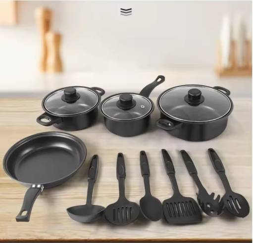 13-Piece Cookware Pots and Pans Set High Performance Non-Stick Cookware for Induction and Stovetops