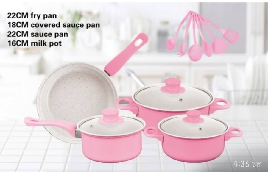 13-Piece Cookware Pots and Pans Set High Performance Non-Stick Cookware for Induction and Stovetops