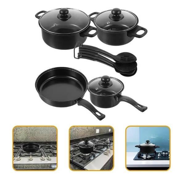 13-Piece Cookware Pots and Pans Set High Performance Non-Stick Cookware for Induction and Stovetops