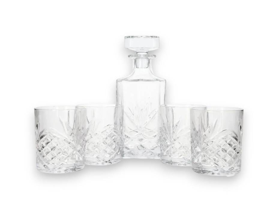 5Pieces Set Whisky Decanter & Glasses