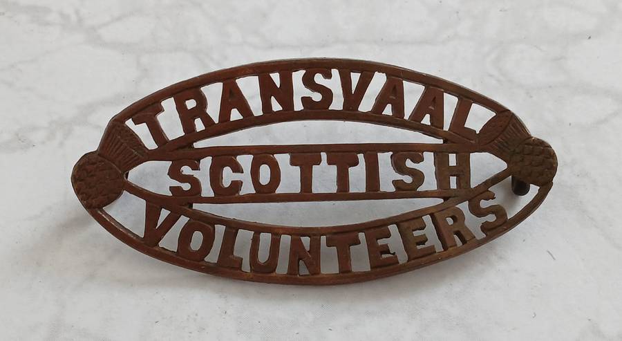 Transvaal Scottish Volunteers Shoulder Title