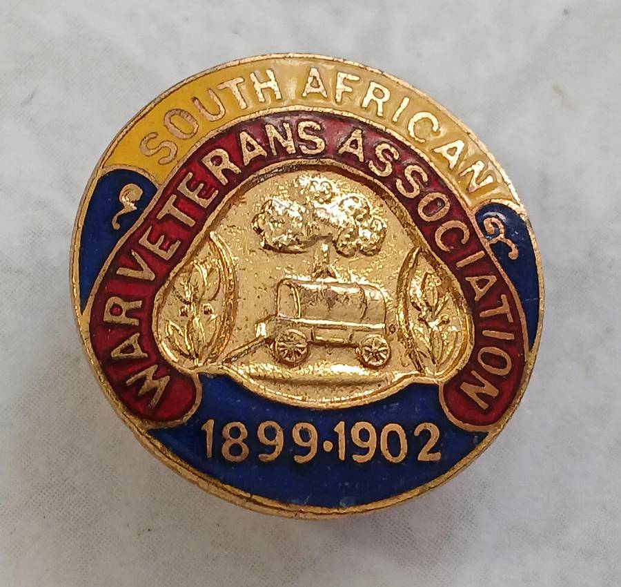 SA War Veterans Association Lapel Badge - Boer War Era